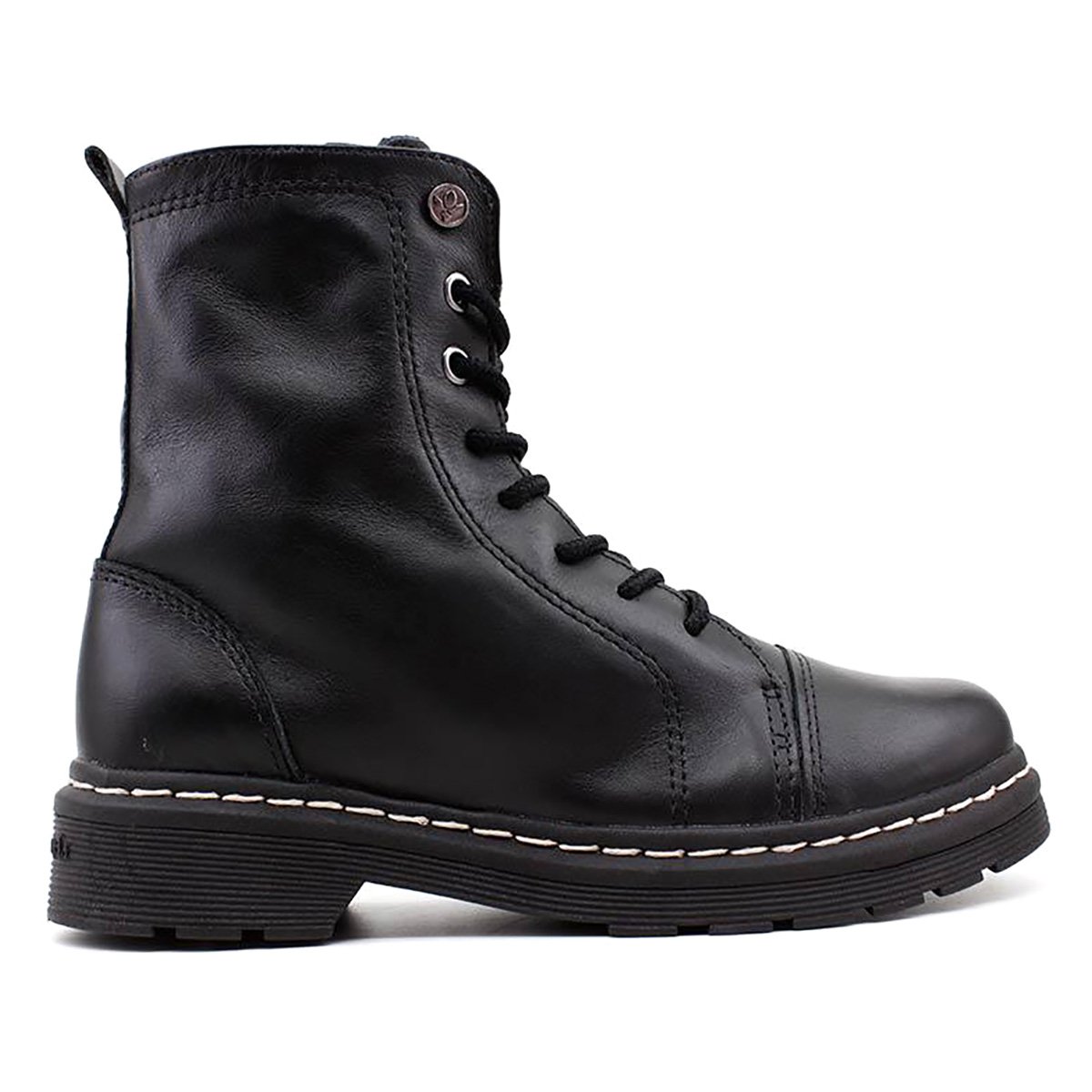 bota coturno couro cravo & canela feminina